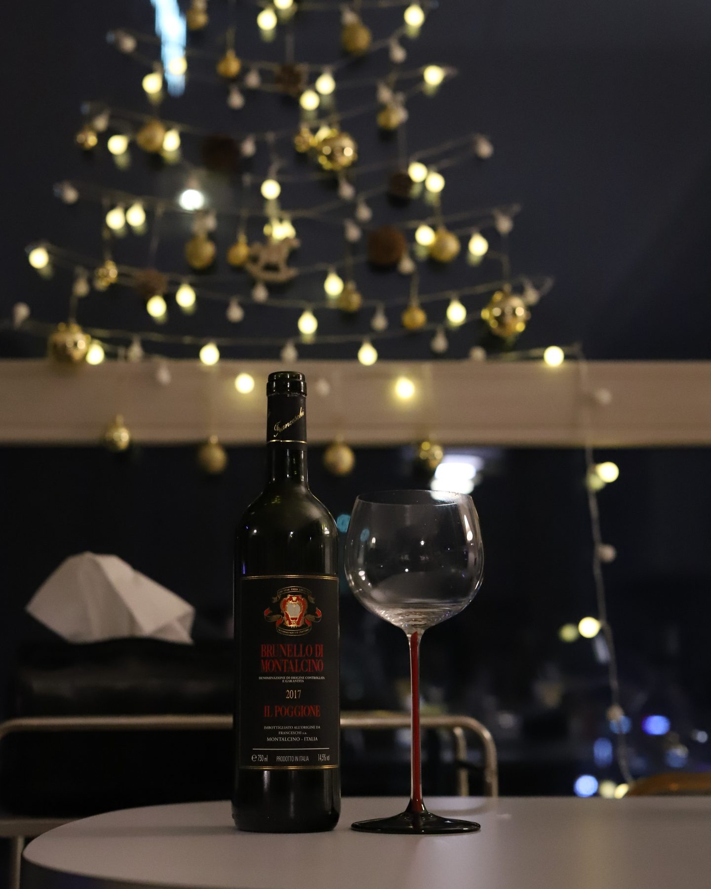 A bottle of Tenuta Il Poggione Brunello di Montalcino 2017.