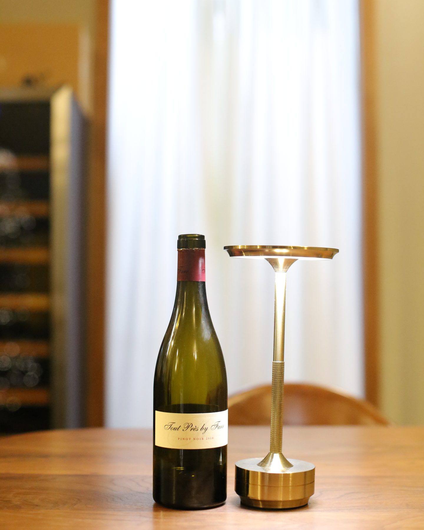 A bottle of By Farr Tout Près Pinot Noir 2018.